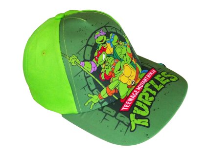 Chlapecká kšiltovka ŽELVY NINJA zelená