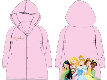 Dívčí pláštěnka PRINCEZNY fialovorůžová