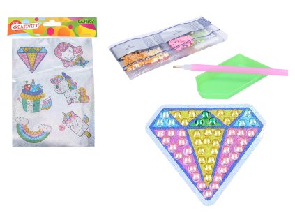 Kreativní set diamond nálepky s kamínky MIX