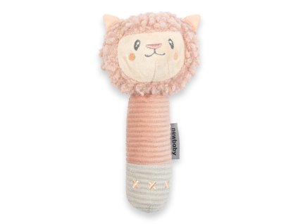 Dětská pískací plyšová hračka s kousátkem New Baby Lama