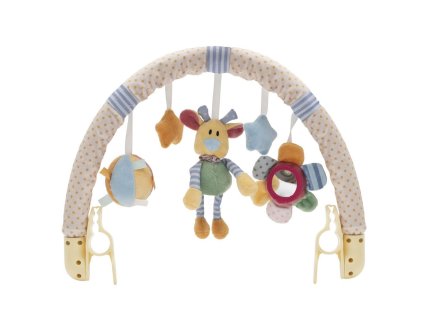Hračka na kočárek Baby Mix květiny, medvídek a hvězdičky