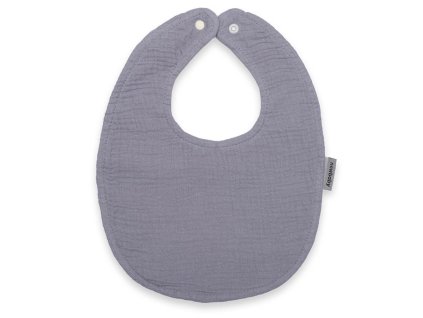 Mušelínový dětský bryndák New Baby grey