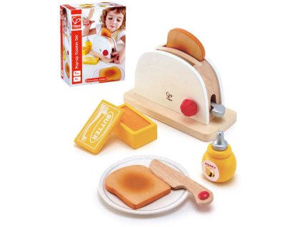 Hape HAPE DŘEVO Dětský toastovač set s doplňky *DŘEVĚNÉ HRAČKY*