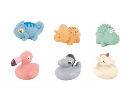 Zvířátka do vany gumové set 3 ks 6 cm