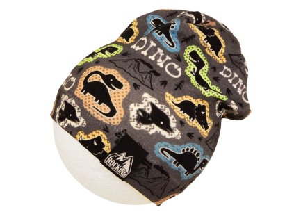 Chlapecká čepice ROCKINO DINO šedá