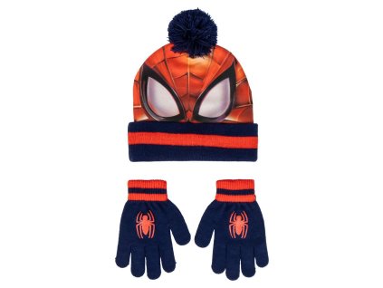 SOUPRAVA ČEPICE  A RUKAVICE SPIDERMAN
