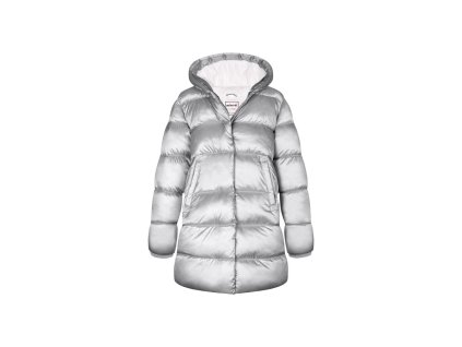 Kabát dívčí nylonový Puffa podšitý microfleecem, Minoti, 12COAT 3, holka - 98/104