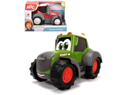 Dickie DICKIE ABC Baby traktor veselý s očima volný chod 2 barvy plast