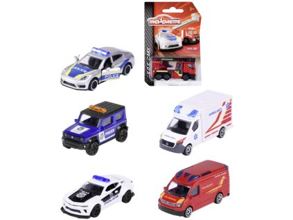 Majorette MAJORETTE Auto kovové záchranné složky SOS volný chod 6 druhů