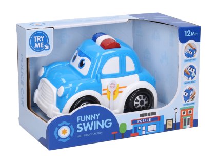 Auto policejní s efekty 15cm