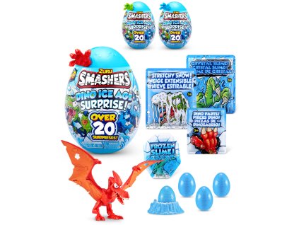 ZURU Smashers: Ice Age velké balení set vejce s dinosaurem 3 druhy
