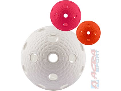 Acra ACRA Míček florbalový certifikát IFF 7cm 3 barvy neonové v sáčku