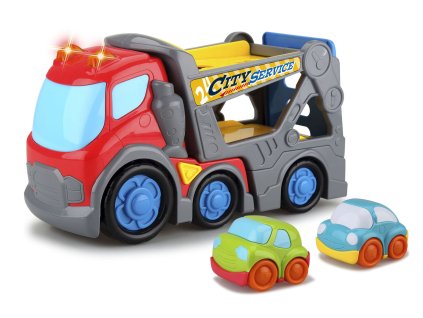 Kiddy Auto odtahovka s efekty 31 cm 2 auta 9 cm