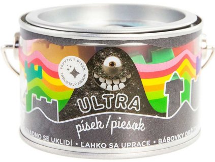 EP line EP Line Ultra písek kinetický magický 200g černý s glitry s formičkami v plechovce