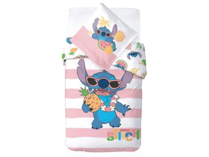 Dětské bavlněné povlečení LILO&STITCH PIŇA COLADA 140x200