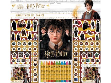 Jiri Models JIRI MODELS Samolepkový set s omalovánkami a voskovkami Harry Potter