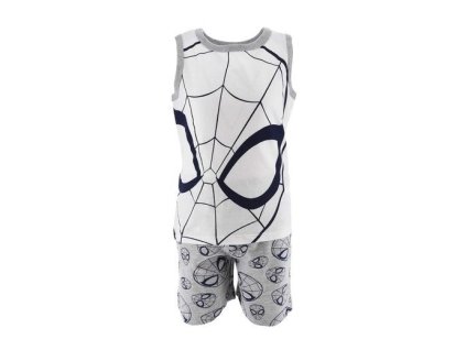 Chlapecké pyžamo SPIDERMAN krátké bílošedé