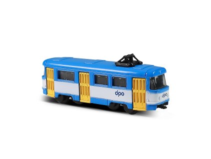 Tramvaj kovová mini DPO Ostrava 8.5 cm