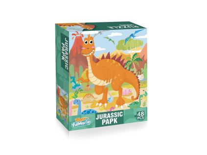 Puzzle s dinosaury 48 dílů 60 x 44 cm