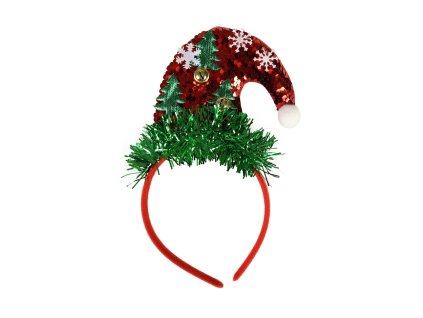 Vánoční čelenka Santa