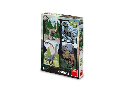 Puzzle Jurský svět 4x54 dílků