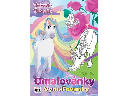 Omalovánka A4 Jednorožci
