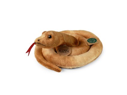 Plyšový had hnědý 90 cm ECO-FRIENDLY