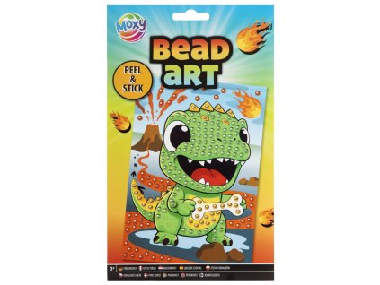 Kreativní set mozaika korálky A5 odlep a nalep Dinosaurus