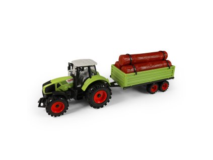 Traktor s přívěsem na dřevo 45 cm