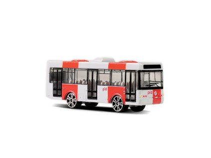 Kovový autobus PID Praha červený 8 cm