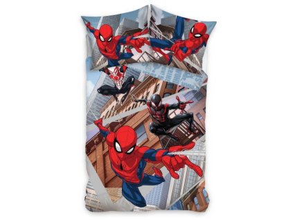 Dětské bavlněné povlečení SPIDERMAN Pavoučí síla šedé 140x200