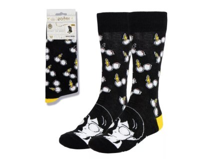 Ponožky podkolenky pro dospělé a dorost HARRY POTTER černé