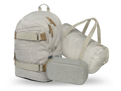 BAAGL SET 3 Skate Mist: batoh, penál, sportovní taška