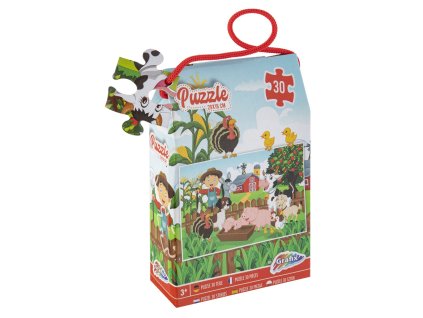 Puzzle 30 dílků 29x18 cm Farma