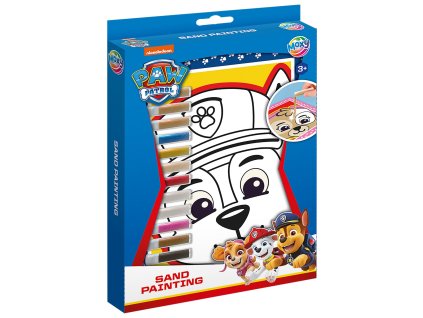 Kreativní set pískové malování Paw Patrol 4 obrazy + 12 písků