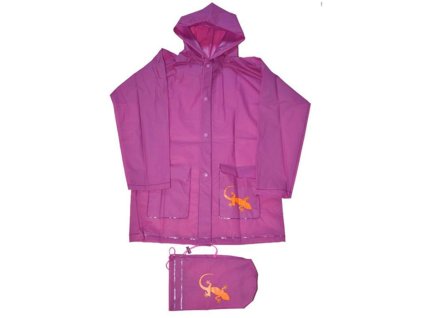 pláštěnka Salamander + pytlík, Pidilidi, PL0045-03, růžová