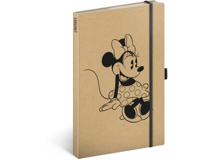 NOTIQUE Notes Minnie Craft linkovaný, 13 x 21 cm