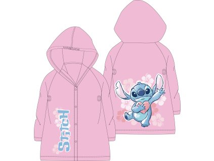 Dívčí pláštěnka LILO A STITCH růžová