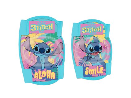 Chrániče loktů a kolen LILO A STITCH aloha set modré