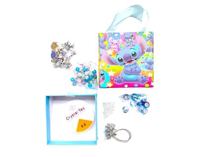 Dětská kreativní sada s korálky Stitch 125ks