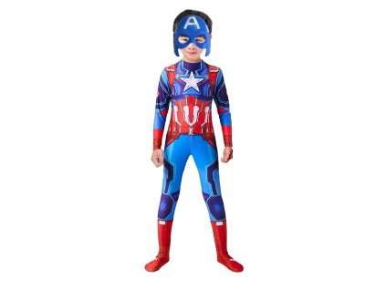 Dětský kostým Superhrdina Kapitán Amerika s maskou 110-122 M