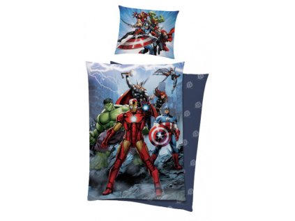 Dětské bavlněné povlečení AVENGERS Bitva o New York 140x200