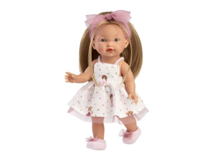 Llorens 28038 VALERIA - realistická panenka s celovinylovým tělem - 28 cm