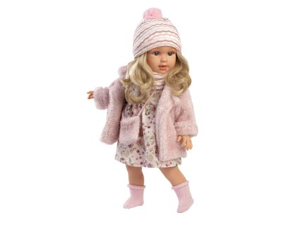 Llorens 54052 LUCIA - realistická panenka s měkkým látkovým tělem  - 40 cm