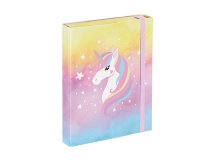 BAAGL Desky na školní sešity A5 Rainbow Unicorn