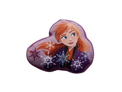Dětský polštářek FROZEN ANNA tvarovaný fialový