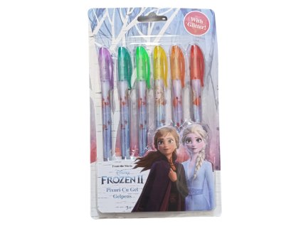 Sada gelových per se třpytkami FROZEN 6 kusů