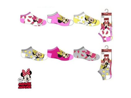 Kotníkové ponožky MINNIE MOUSE 3pack assort