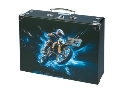 BAAGL Skládací školní kufřík Motorka s kováním