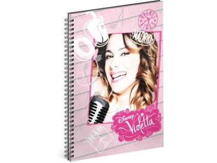 Spirálový blok Violetta – Music, nelinkovaný, A5